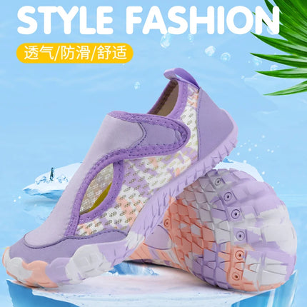 25-38# Quick Drying Water Sports Shoes Kids Summer Aqua Shoes Parent Child Vacation Beach Swim Student Indoor Fitness Shoe