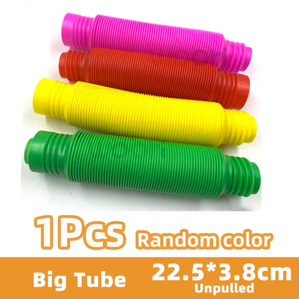 3D Luminou Pop Tube Toy Silicone Alpaca Unicorn Push It Bubble Balls Decompression Pipe Anti-stress Fidget Kids Adults Gifts