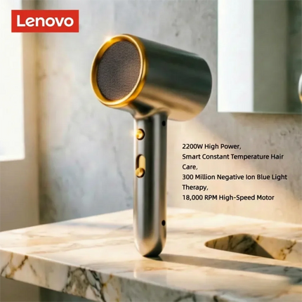 Lenovo C2 Professional High-Power Hair Dryer with Rapid Heat, Hot/Cool Settings, and Ionic Technology 2200w