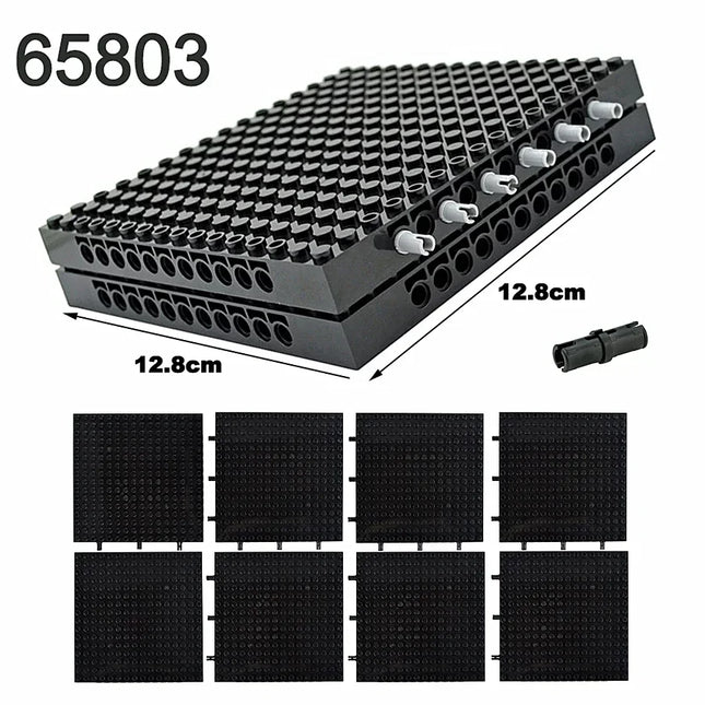 Compatible MOC 65803 Technical Brick 4/3 16x16 Baseplate Building Block Parts Set DIY Kid Toys For 98138 Pixel Art Picture Leduo