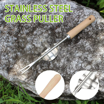 Manual Weed Remover With V-Shaped Fork Long Handle Garden Lawn Weeder Outdoor Yard Grass Root Puller Tools For BHL1239-cat