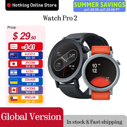 CMF by Nothing Watch Pro 2 1.32" AMOLED Bluetooth 5.3