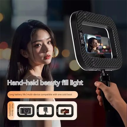 For Mobile Live Broadcast Selfie Light Decoration Portable Handheld Ring LED Light New Rabbit Cage Lighting Photography Lamp