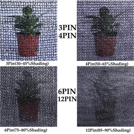 30%~90% Shading Anti-UV Black HDPE Sunshade Net Greenhouse Garden Succulent Plants Cover Netting Swimming Pool Sun Shade Net