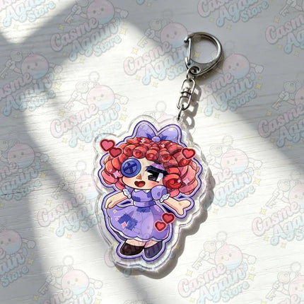 Cute Cartoon Chibi Keychain Accessories Bag Anime Keyrings Jewelry Manga Fans Gifts