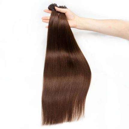 K Tip Hair Extensions Keratin Human Hair Hot Fusion Hair Extension 1cm Italy Keratin Glue Machine Remy 12-24inch 30  50G/pack
