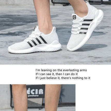 Lightweight Men's Running Shoes Outdoor Breathable Men Sports Shoes Anti-slip Male Sneakers Fashion Flexible Tennis Lace-up 3744