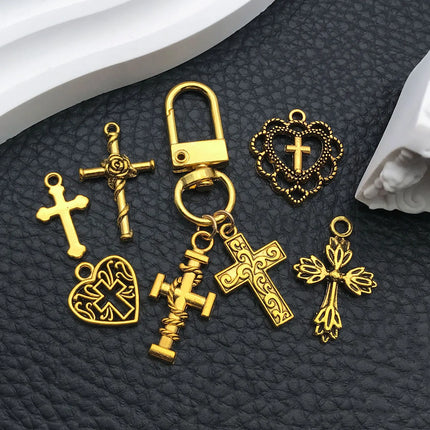 20/100 Styles Antique Silver Crosses - Perfect for Handmade Jewelry like Necklaces, Bracelets & Earrings"