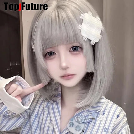 Y2K Girl Harajuku Gothic Lolita Sick Subculture Medical Series White bandage mesh medical band aid  Hair Clip hairgrips Hairpin