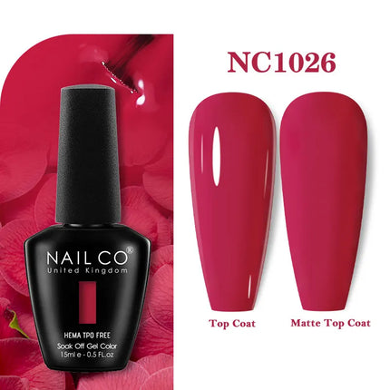 NAILCO 131Colors TPO FREE HEMA Vernis Semi Permanent UV Varnish Gel Nail Polish Nails Art Gel Manicure TOP BASE Varnish Hybrid
