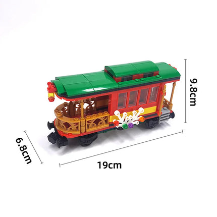 All DIY Train Toys Technical Parts MOC City Creative Idea Train Track Base Wheel Building Blocks Bricks Assembled Kids Gifts Hot