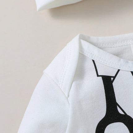 2Pcs Baby Boys/Girls All Seasons Long Sleeve Cute For Newborn 0-1Y Romper Unisex Jumpsuit O-neck Daily Wear Clothes