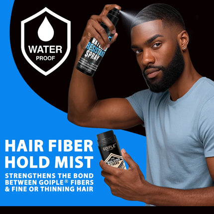 Maximum Hold Hair Fiber Waterproof Spray Hair Building Fibers Perfect for All-Day Wear Fiberhold Spray for Fine or Thinning Hair