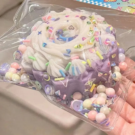@@Taba Squishy Cake Doughnut Stress Relief Toy, Extra Large Sensory Fidget Toys for Kids Adults Anxiety Relaxation Squeeze Gift