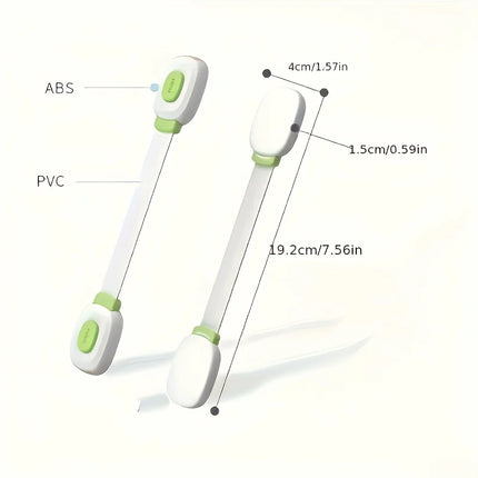 2Pcs Motorhome RV Child Safety Locks Baby Locks for Cabinets and Drawers, Toilet, Fridge,Adhesive Cabinet Drawer Door Latches