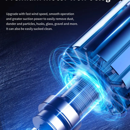 2800W Bagless Canister Vacuum Cleaner Portable Vacuum Cleaner 15000PA Suction Household Multi-functional Dust Removal Mite Dry
