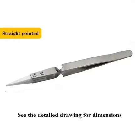 1-3pcs Ceramic Tip Labor-saving Electronic Soldering Tweezers, Anti-Static Reverse Acid Resistant Precision Chuck Tweezers 2025