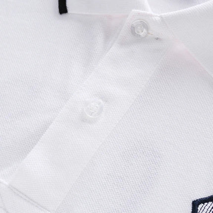 Men's polo shirt England Great Britain Royal casual sports party cotton embroidery luxury contrast color original design