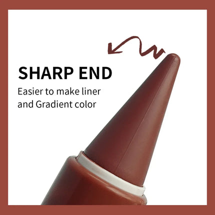 Tapered Gradient Lip Liner Matte Black Brown Velvet Lipstick Waterproof Non Sticky Contouring Tint Lipliner Crayon Lip Makeup