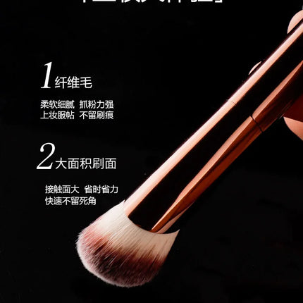 1pc Quick Angled Foundation Makeup brushes Concealer Liquid Foundation Make up brush exquisite Beauty tool Metal Handle