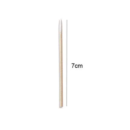 100/300/500Pcs Nails Wood Swab Cleaning Sticks Wooden Cotton Head Bud Tip Manicure Detail Corrector Nail Polish Remover QJB01