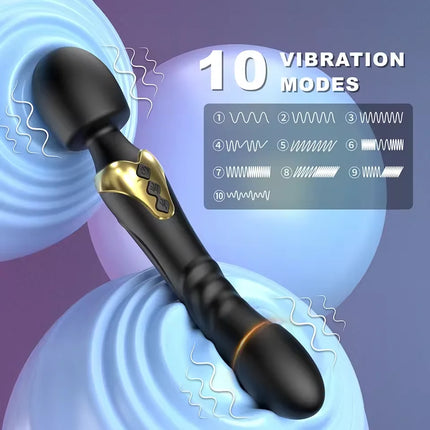 Powerful G Spot Vibrator Female Clitoris Stimulator Dildos AV Wand Thrusting Vagina Massager Masturbation Adult Sex Toys Women