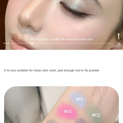 Sexy Black Violet Eye Shadow Matte Wild Rose Pink Eyeshadow Shy Orange Eyes Makeup Easy To Color Blue Diamond Sparkle Eyeshadow