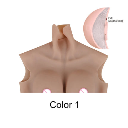 Dokier Realistic Bloodshoot Realistic Silicone Breast Forms Fake Crossdressing Transgender Sissy Drag Queen Cosplay  Breastplate