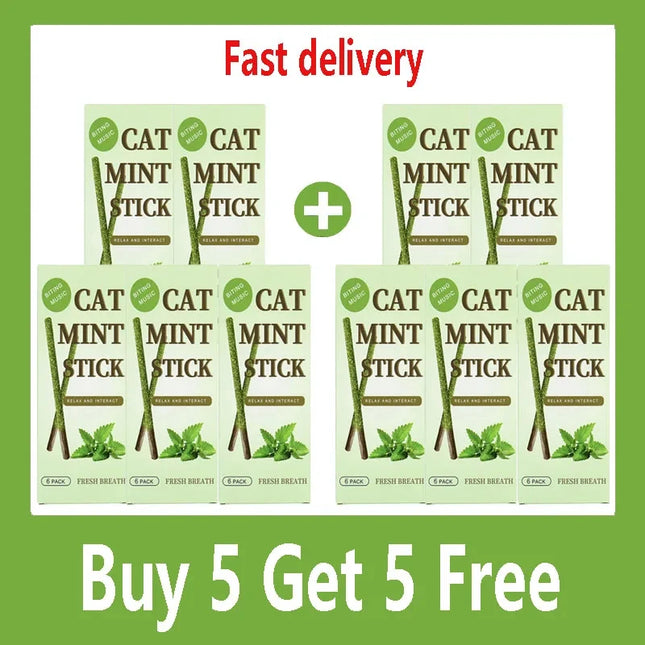 Natural Matatabi Cat Stick Mint Caught Bite Excited Rods Silvervine For Cat Teeth Cleaning Treating Pet Supply Cat Toys