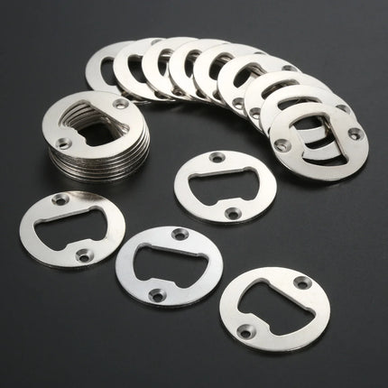 Bottle Opener Insert w/screw 40mm Round Iron Corn Beer Open Antique Bronze Silver fit for Bar/Home/Restaurant/Kitchen/Pub