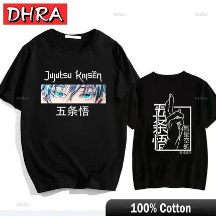 Japanese Jujutsu Kaisen Gojo Anime T-shirt Unisex Manga Gojo Satoru Graphic T Shirts Short Sleeve Tee Y2k T-shirts Cool Tops