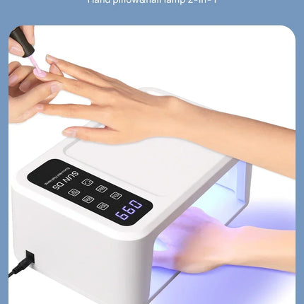 140LEDS Nail Dryer 480W LED UV Nail Lamp For Curing All Gel Nail Polish Motion Sensing Manicure Lamp With Big Space Salon Tool