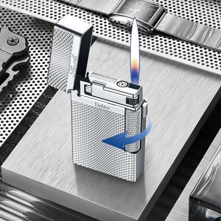 New Creative Plasma Arc Lighter Luxury Double Flame Butane Lighter Jet Flame Windproof Cigarette Ignitor Smoking Accessories