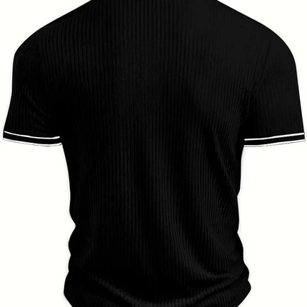 New Men's Polo Short-sleeved Shirt Solid Color For Men Business Casual And Trendy Summer New Men's Short-sleeved Polo Shirt