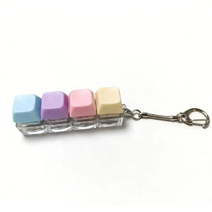 Press Keyboard Keychain Decompression Toy Macaron Axle tester Mechanical Keyboard Fidget Key Finger Toys For Adults Antistress