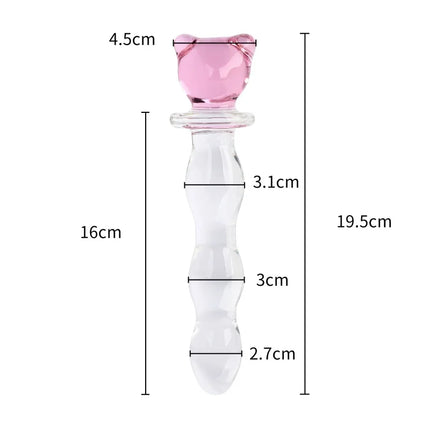 Adult Anal Sex Toys with Crystal Glass Dildo Beads G-Spot Butt Plug for Women Massager Vagina Stimulate Anue Phallus Collection
