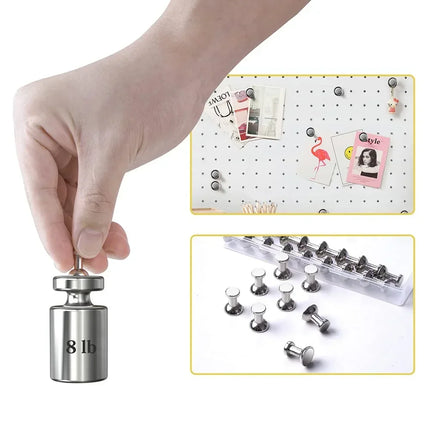 Sliver 1-20 PCS Neodymium Magnet Thumbtack Suction Cup Super Strong Magnet Magnets for Fridge Hardware Home Improvement
