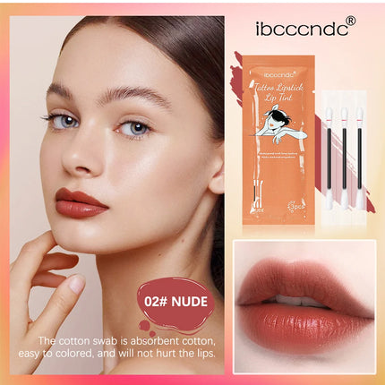 New Cotton Swab Lip Gloss Tattoo Lipstick Velvety Waterproof Matte Lip Gloss Portable Lip gloss Women Use Of Vacation Tourism