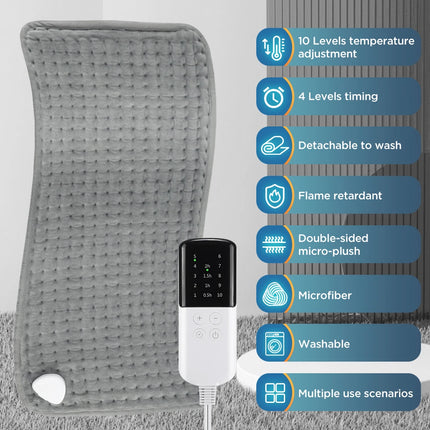 30x60cm Electric Blanket 9/10 Levels Hot Compress Pad for Legs Back Hands Warmer Adjustment Temperature Fast Heating Thermal Mat