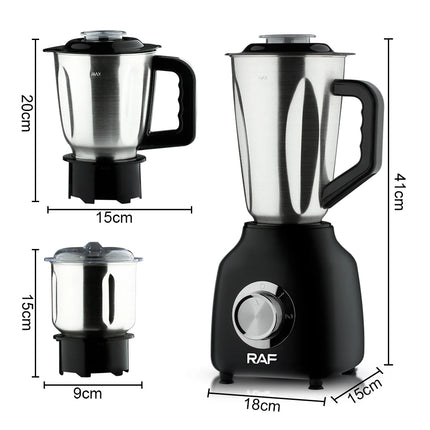 Stainless Steel Multifunctional Smoothies Shakes Grinder Blender Food Processor Combo 3 In 1 Electric Blender