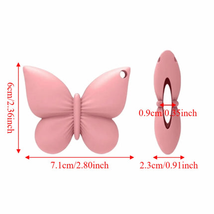 Clip-on Design Lipstick Keychain Organizer Cute Silicone Lip Gloss Holder Durable Portable Makeup Accessory Holder Travel
