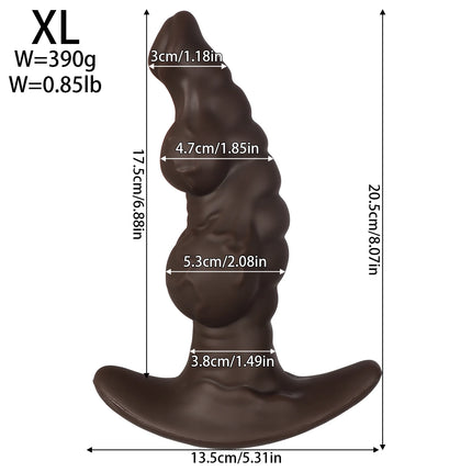 Big Soft Silicone Anal Plug Wearables Portable Butt Plug Dilation Training Expander Dilator Adult Sex Toys for Women Men Gay