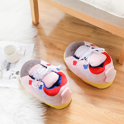 Unisex Winter Warm Home Slippers Women/Men One Size Sneakers Lady Indoor Cotton Shoes Woman House Floor Sliders Ladies Slippers