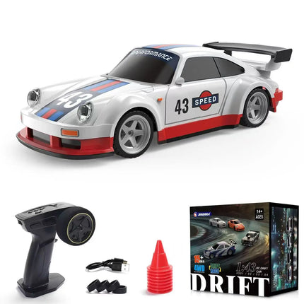 1/43 4WD RC Drift Car 2.4G Mini Racing Remote Control Speed Vehicle RTR Four-wheel Drive High Speed Model Toy for Boys Gift
