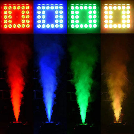 1500W Vertical Spray Smoke Machine Remote Control Fog Machine Special Effect Stage Equipment for DJ Disco Party Wedding