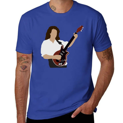 Minimal Brian May 1 T-Shirt plain funnys mens champion t shirts