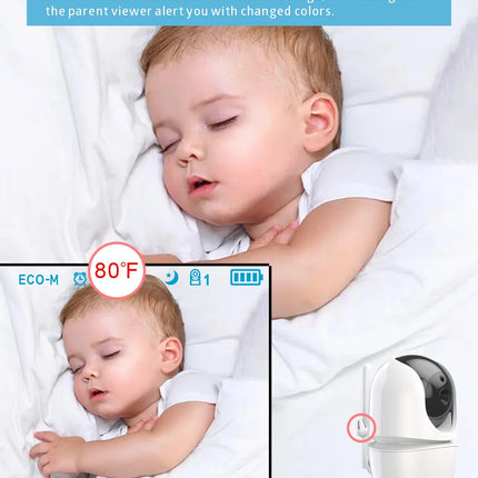 New Baby Monitor Two camera 4.3Inch Wireless With PTZ Camera High Security Camera Night Vision Temperature Monitoring Baby