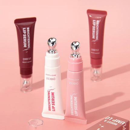 QIBEST Mirror Pearl Lipgloss Long Lasting Moisturizing Lipstick Shine Glitter Lip Glaze Non Stick Cup Jelly Pout Lip Tint Makeup