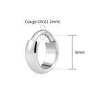 Tit 1.2x8mm / Earrings / Ears|Hoop