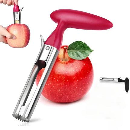 Premium Apple Corer Stainless Steel Apple Pears Core Remover Tool Fruit Cutter Seeder Slicer Knife Kitchen Vegetable Tools